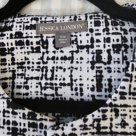 Jessica London 3/4 sleeves Round Neck Open Cropped Blazer NWOT - Picture 5 of 8